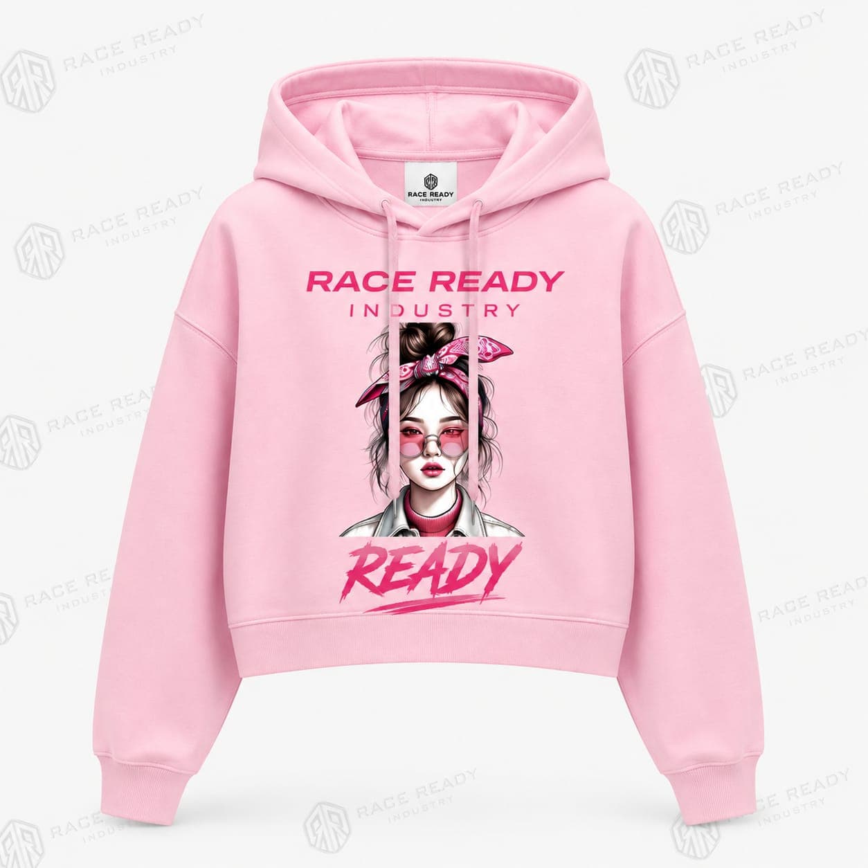 Custom Women Cropped Hoodie Premium Fleece Oversized Streetwear Crop Top Hoodie Private Label